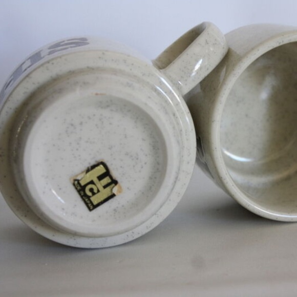 Vintage His and Hers Retro Stackable Coffee Mugs - Picture 4 of 4